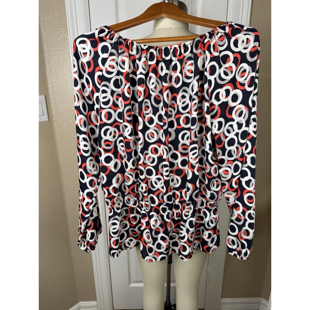 Ellen Tracy Women Size L Retro Blouse Office Professional - Picture 7 of 11
